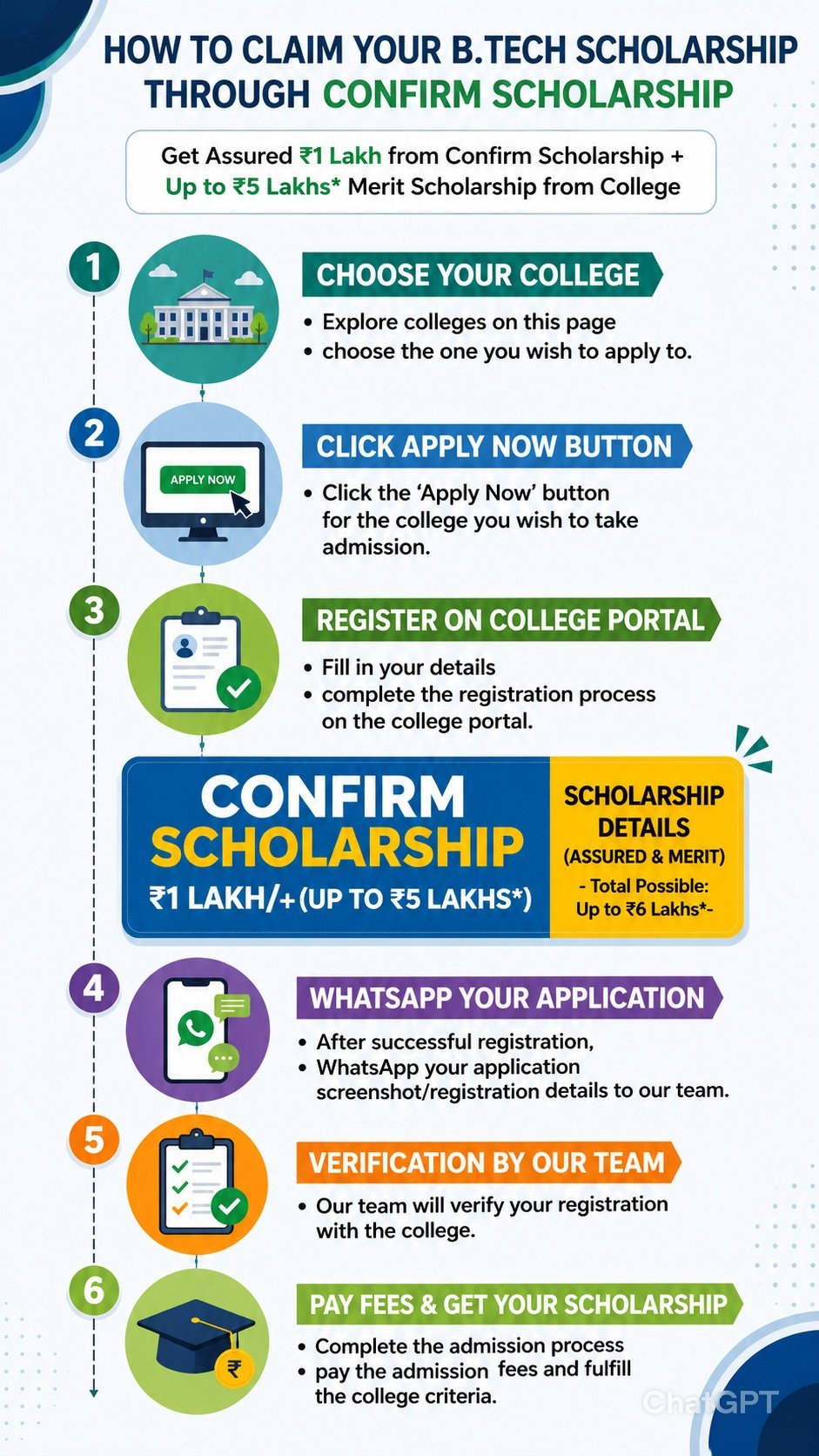 how to claim scholarship